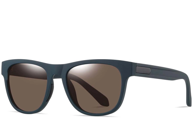 Rectangular Green TR90 Polarized Sunglasses #BS0205-0014