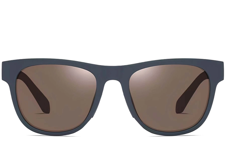 Rectangular Green TR90 Polarized Sunglasses #BS0205-0014