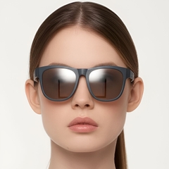 Rectangular Green TR90 Sunglasses #BS0205-0014