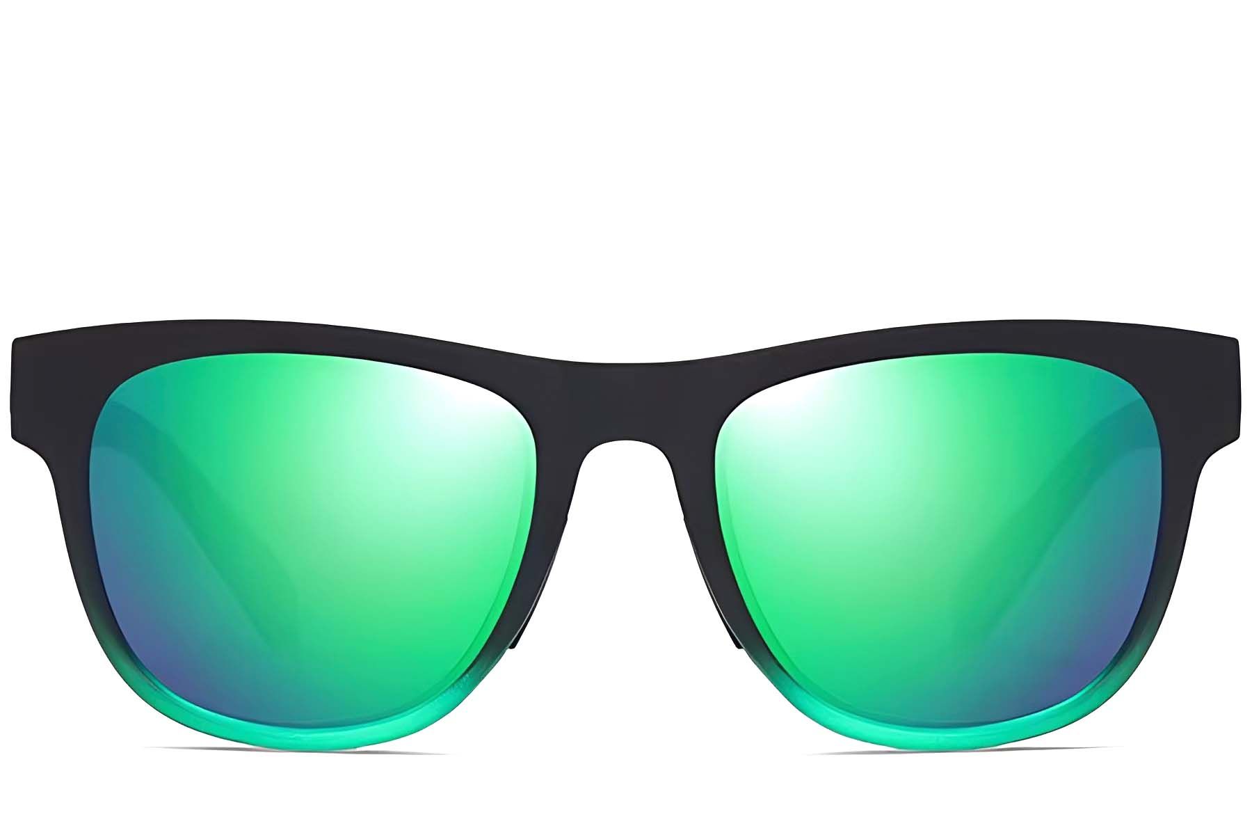 Rectangular Green TR90 Sunglasses #BS0205-0015