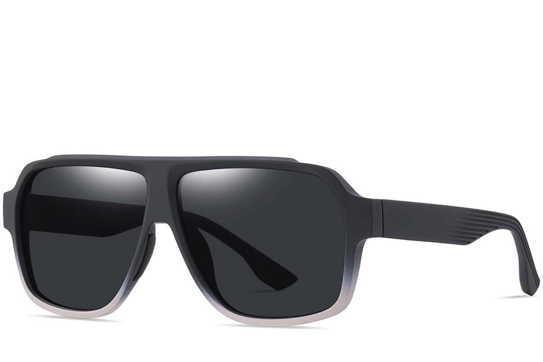 Aviator-Sonnenbrille in Grau, TR90 #BS0205-0018