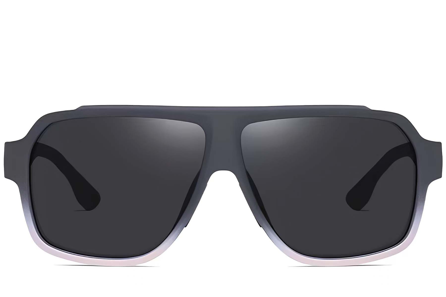 Aviator-Sonnenbrille in Grau, TR90 #BS0205-0018