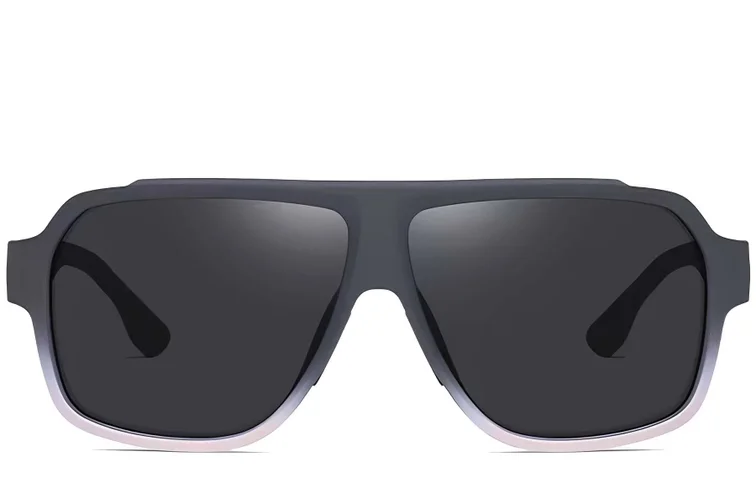 Aviator Grey TR90 Polarized Sunglasses #BS0205-0018