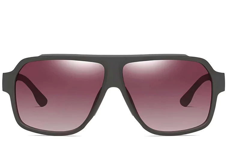 Lunettes de soleil polarisées Aviator vertes TR90 #BS0205-0019