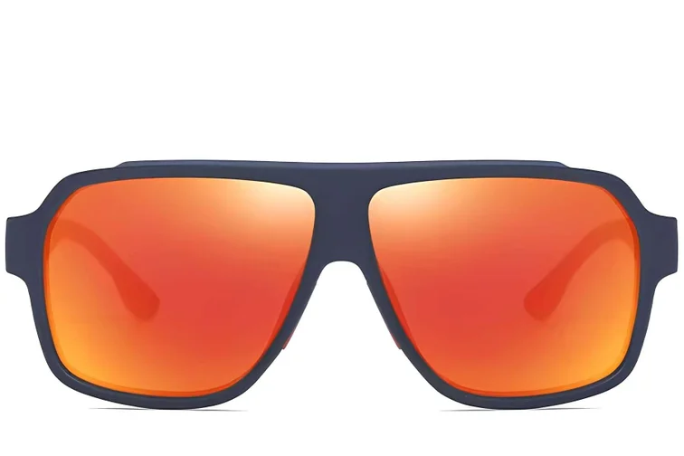 Occhiali da sole modello aviatore in TR90 blu #BS0205-0021
