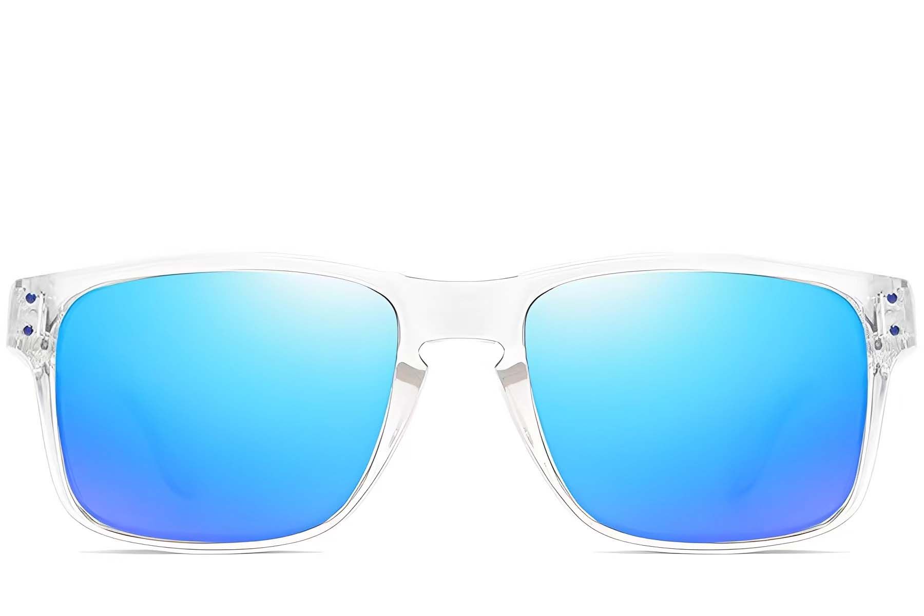 Gafas de sol polarizadas rectangulares de plástico transparente n.° BS0205-0024