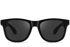 Rectangular Black Plastic Polarized Sunglasses #BS0205-0025