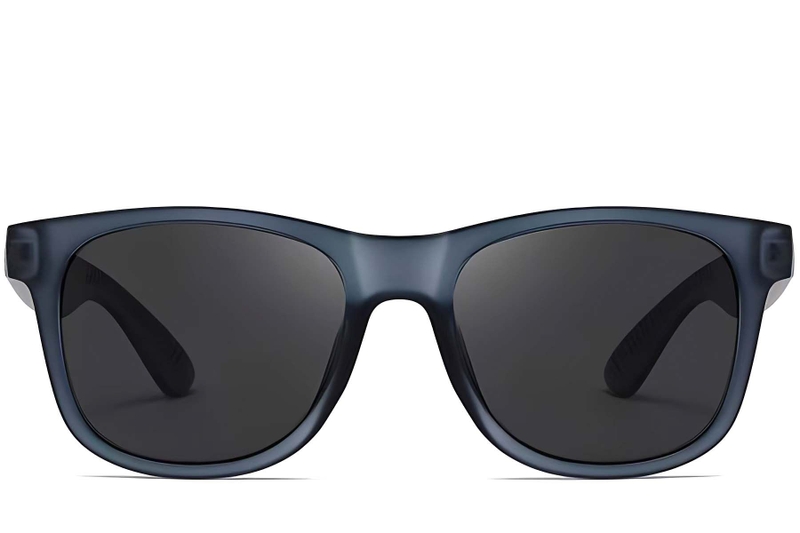 Rectangular Blue Plastic Sunglasses #BS0205-0029