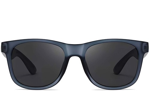 Rectangular Blue Plastic Sunglasses #BS0205-0029