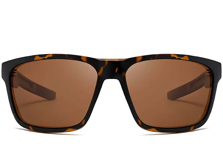 Tortoiseshell Rectangular Polarized Sunglasses #BS0205-0031