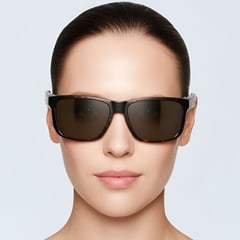 Rectangular Tortoiseshell Plastic Sunglasses #BS0205-0031