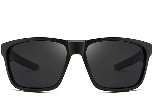 Rectangular Green Plastic Sunglasses #BS0205-0032