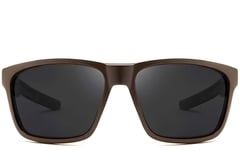 Rectangular Brown Plastic Sunglasses #BS0205-0034