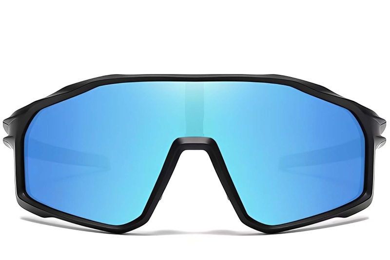 Semi-Rimless Blue TR90 Polarized Sunglasses #BS0205-0036