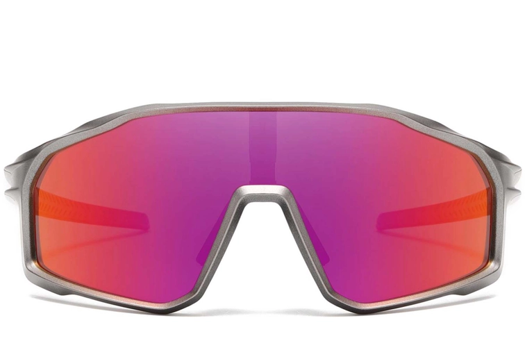Semi-rimless Purple TR90 Polarized Sunglasses #BS0205-0040