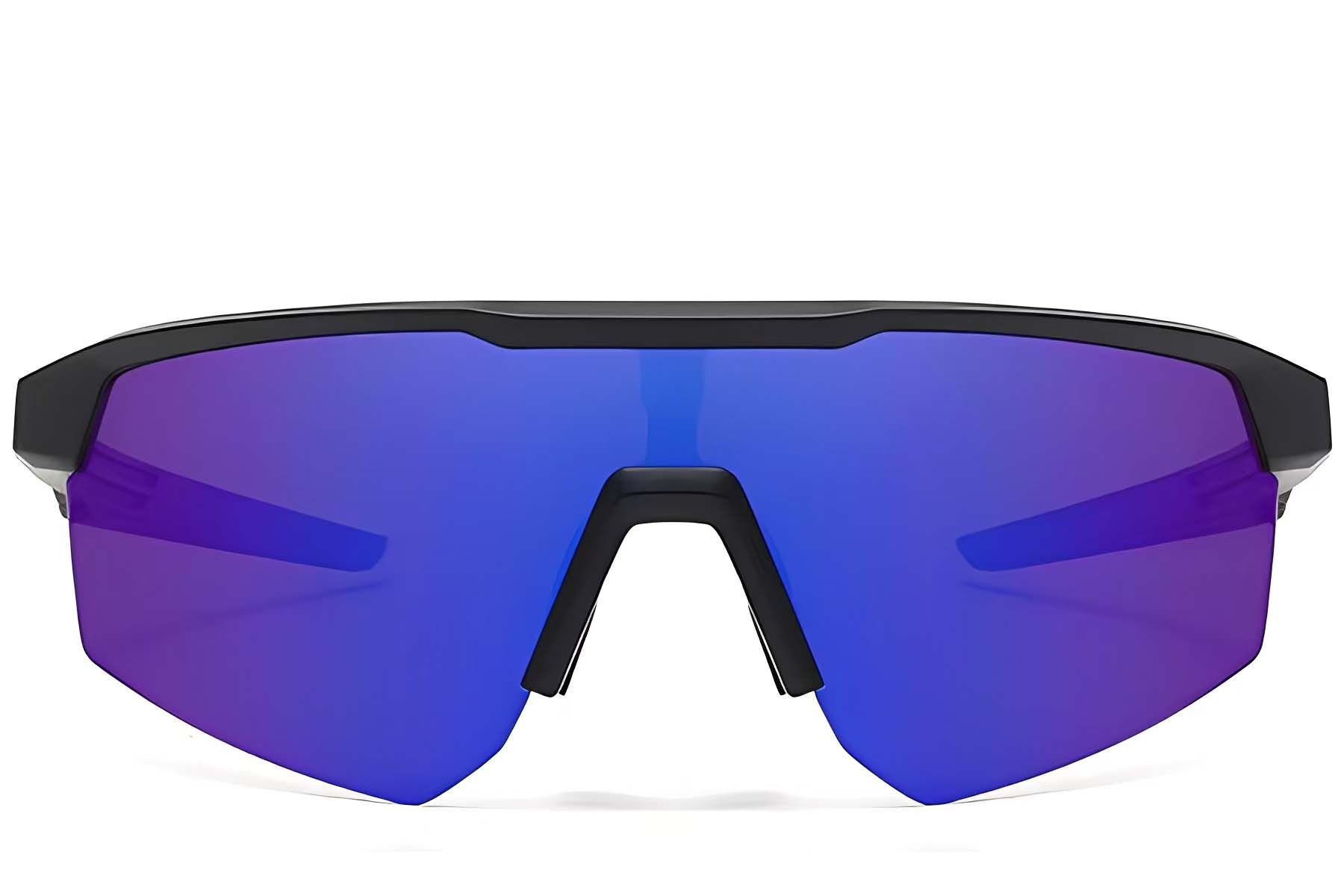 Semi-Rimless Purple TR90 Polarized Sunglasses #BS0205-0044