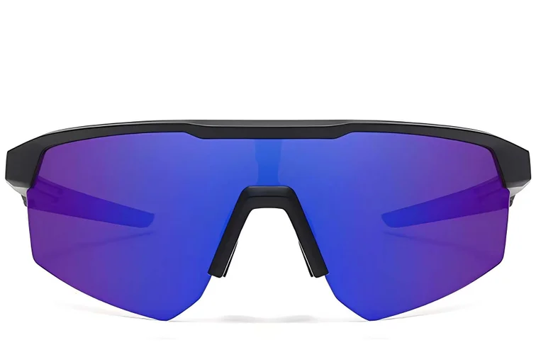 Semi-Rimless Purple TR90 Polarized Sunglasses #BS0205-0044