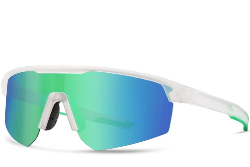 Semi-rimless Green TR90 Polarized Sunglasses #BS0205-0046