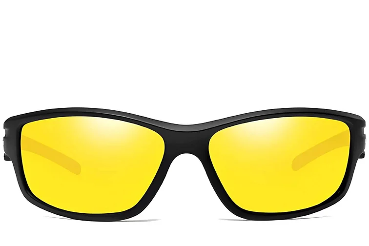 Rectangular Yellow TR90 Polarized Sunglasses #BS0205-0056