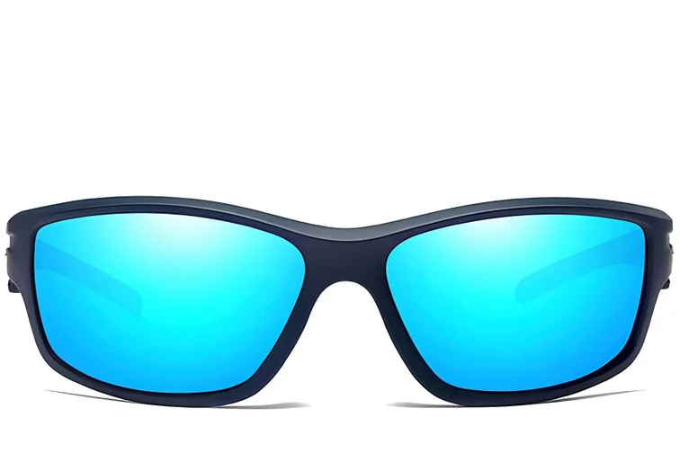 Rectangular Blue TR90 Polarized Sunglasses #BS0205-0057