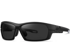 Rectangular Black TR90 Polarized Sunglasses #BS0205-0059