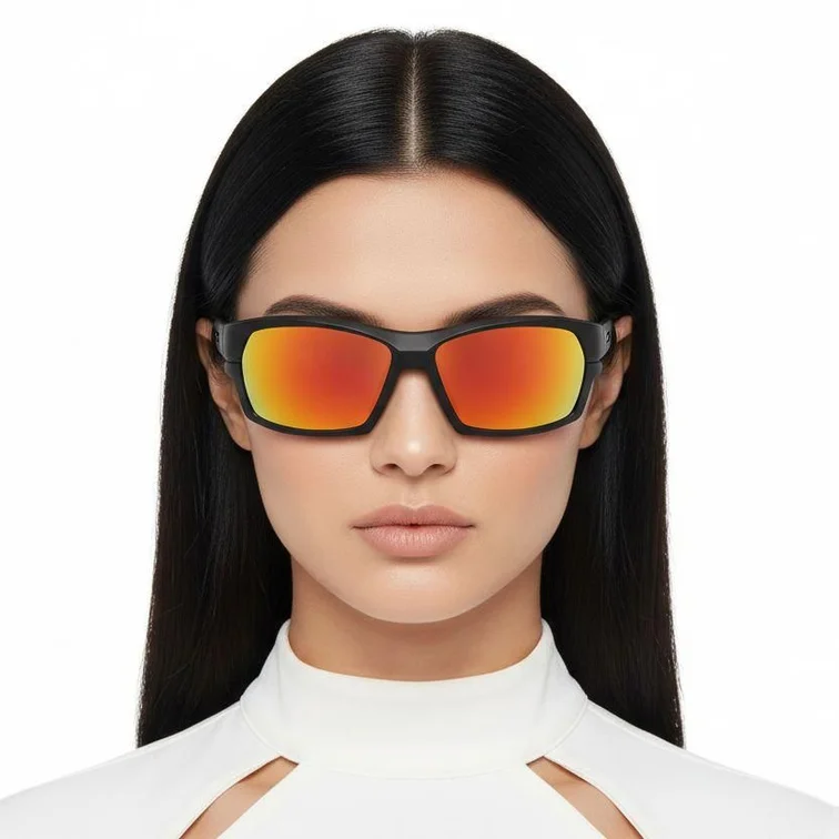 Rectangular Orange TR90 Polarized Sunglasses #BS0205-0060