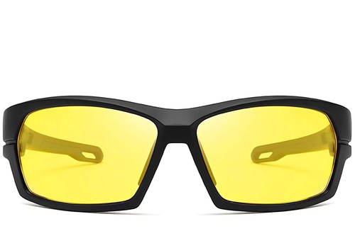 Rectangular Black TR90 Sunglasses #BS0205-0061