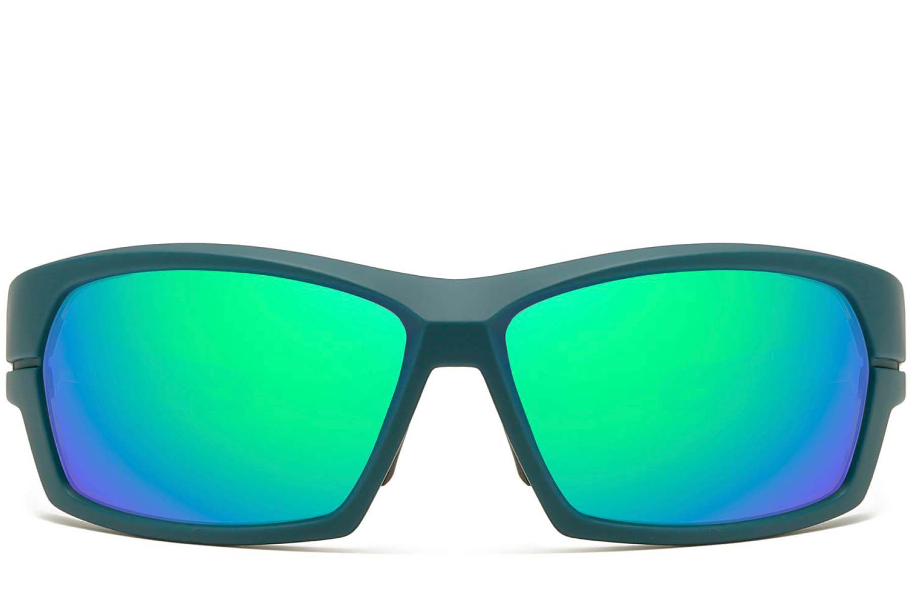 Rechteckige grüne TR90-Sonnenbrille #BS0205-0063