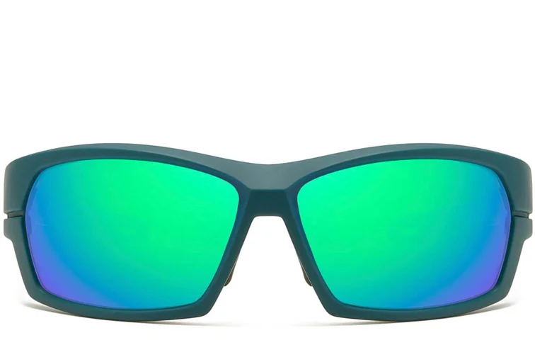 Rectangular green TR90 polarized sunglasses #BS0205-0063