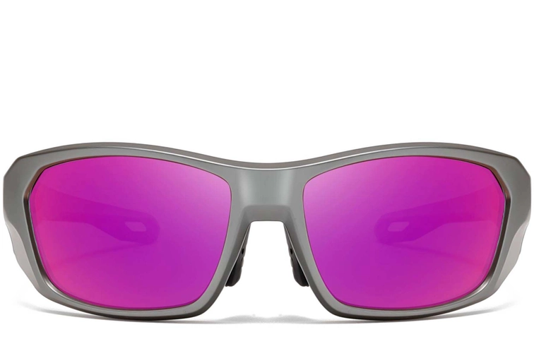 Rectangular Purple TR90 Polarized Sunglasses #BS0205-0066