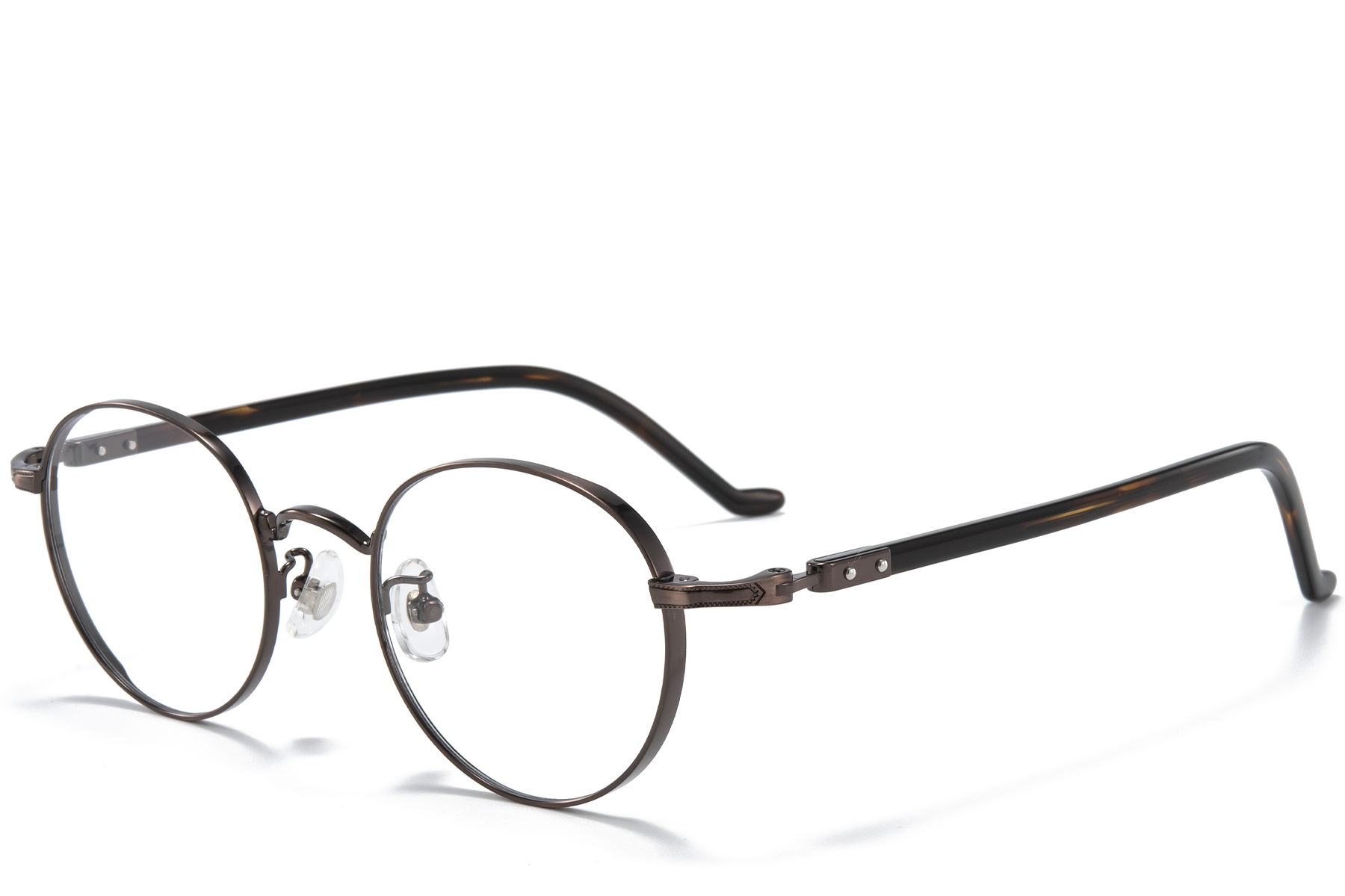 Oval Black Titanium Glasses #BS0218-0022