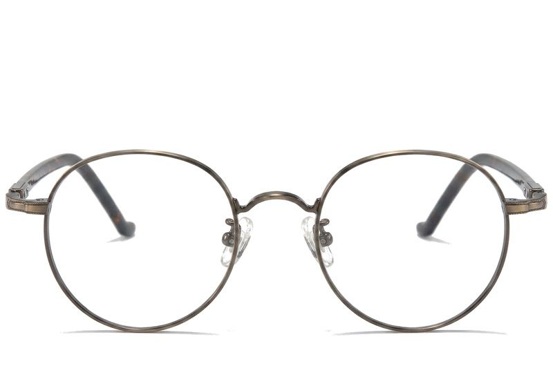 Oval Brown Titanium Glasses #BS0218-0023