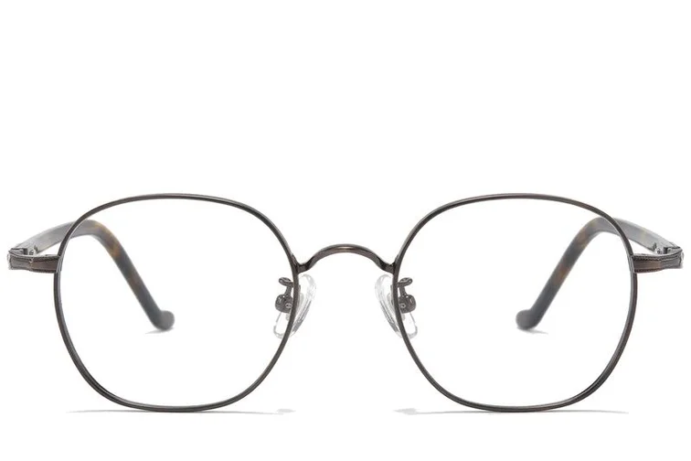 Oval Brown Titanium Glasses #BS0218-0025