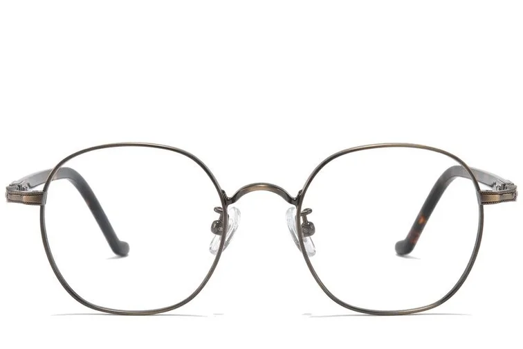 Oval Brown Titanium Glasses #BS0218-0026