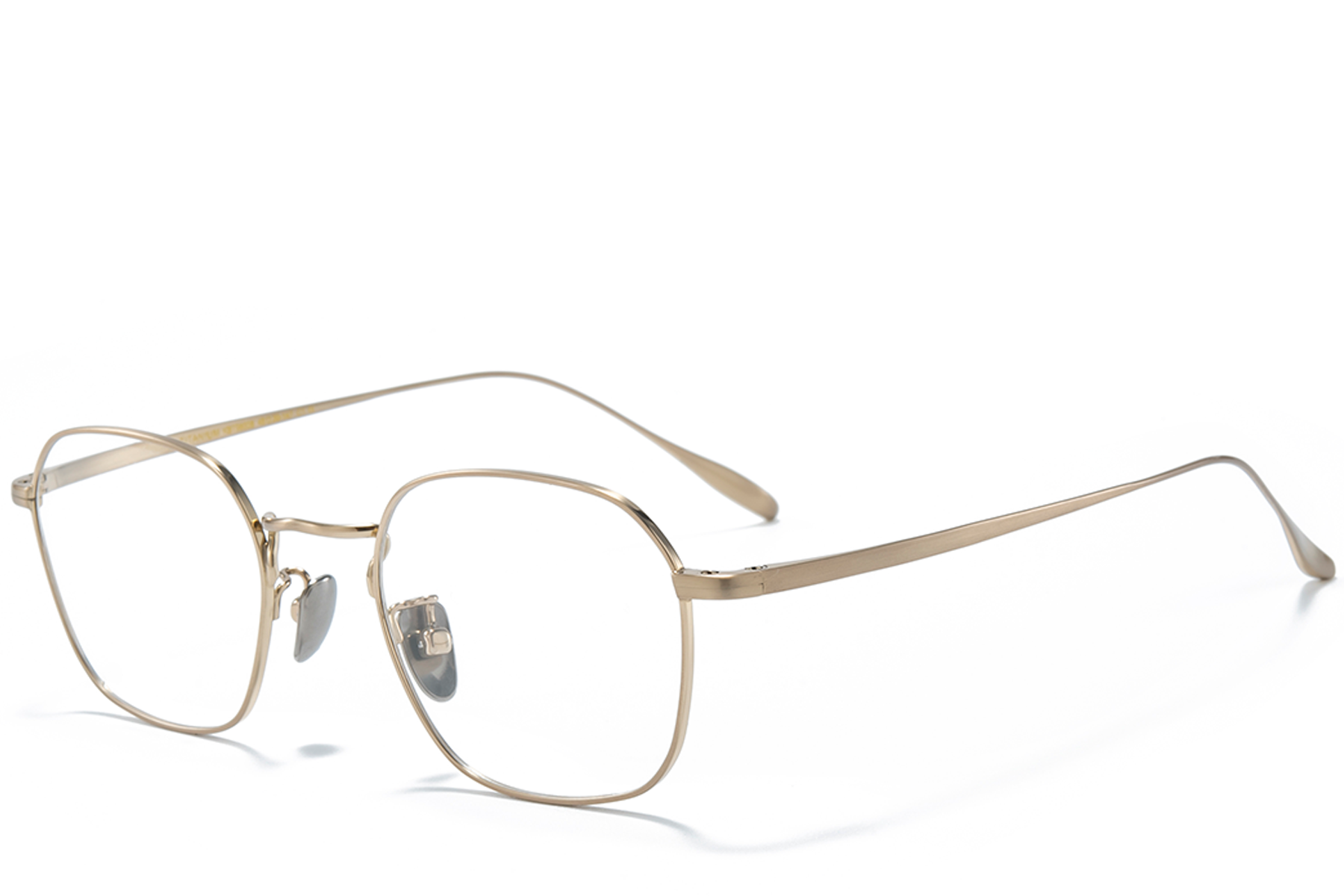 Oval Golden Titanium Glasses #BS0218-0028
