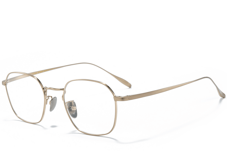 Ovale gouden titanium glazen #BS0218-0028