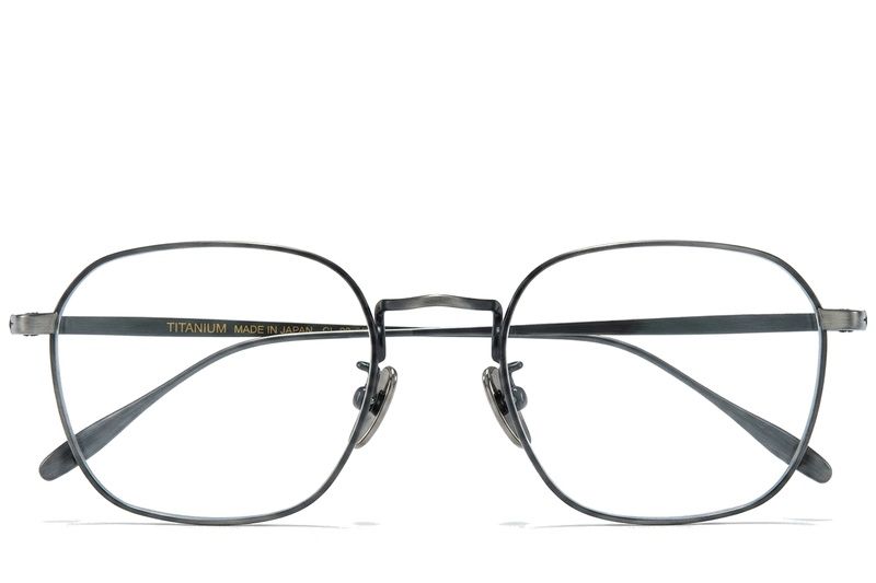 Oval Gray Titanium Glasses #BS0218-0030