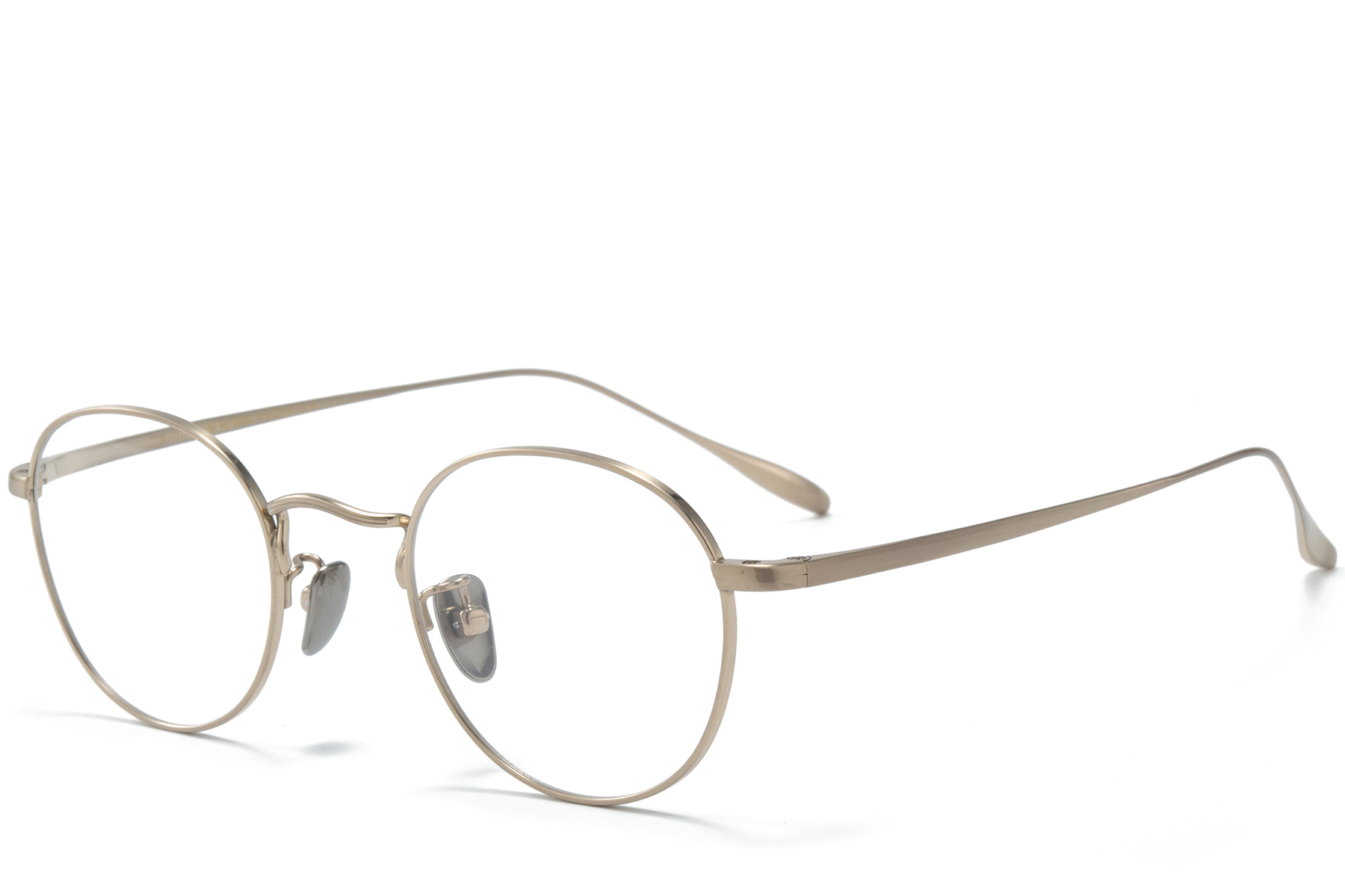 Oval Golden Titanium Glasses #BS0218-0036