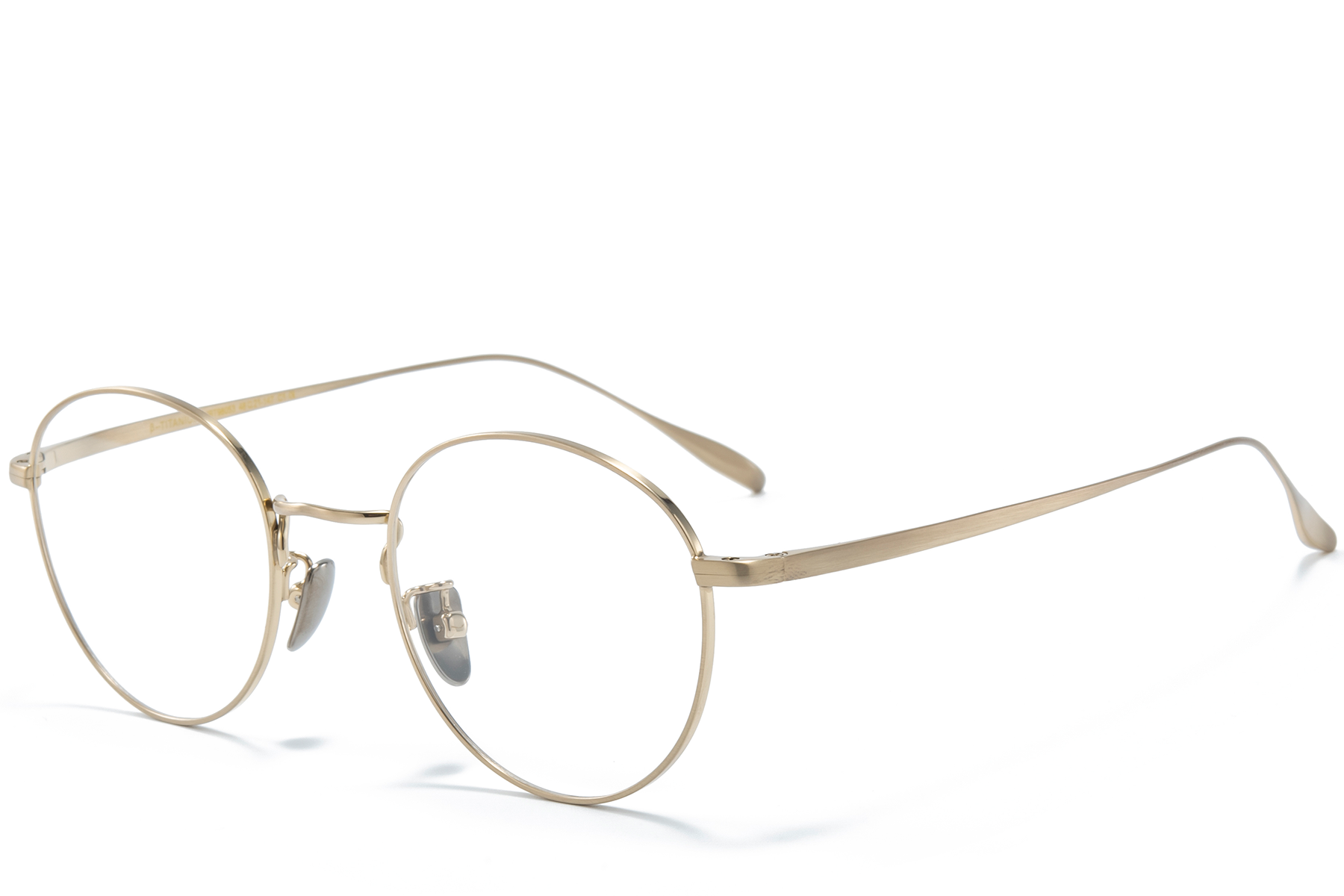 Oval Golden Titanium Glasses #BS0218-0040