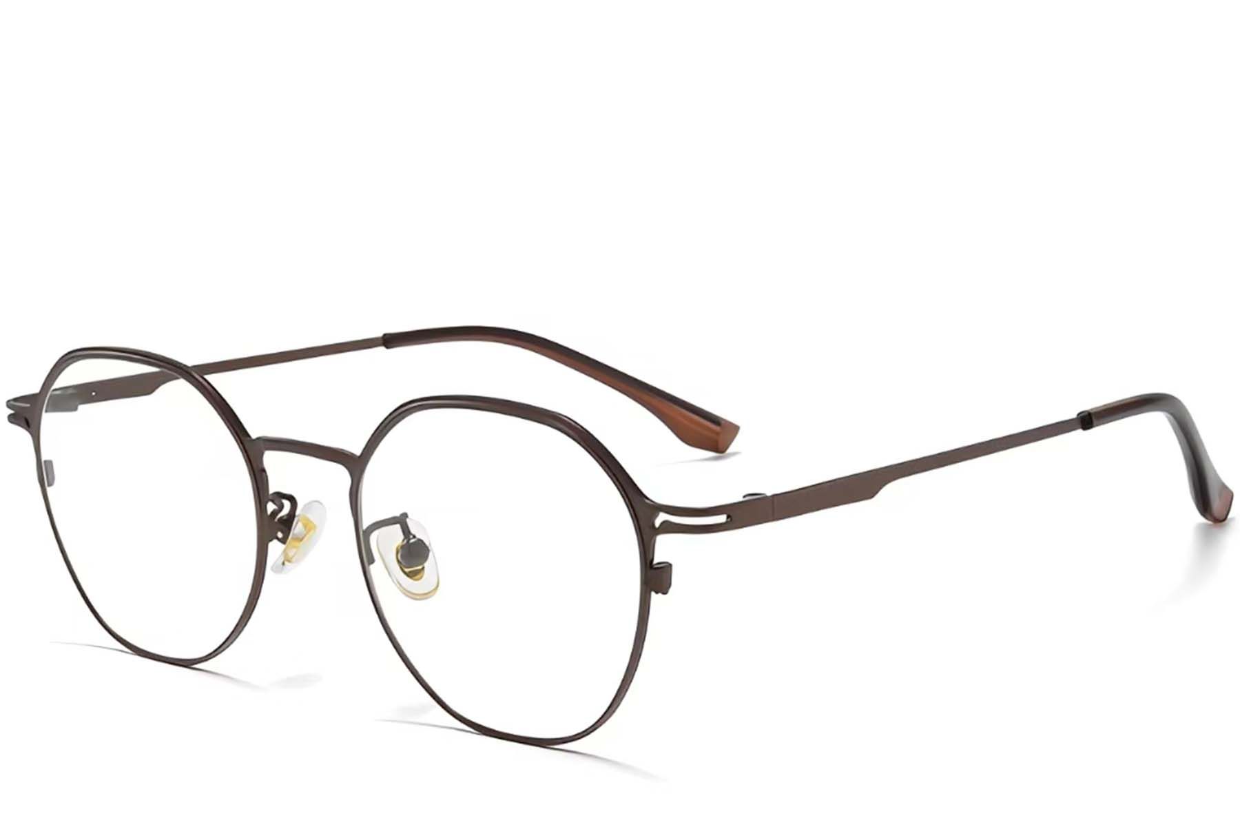 Oval Black Titanium Glasses #BS0218-0050