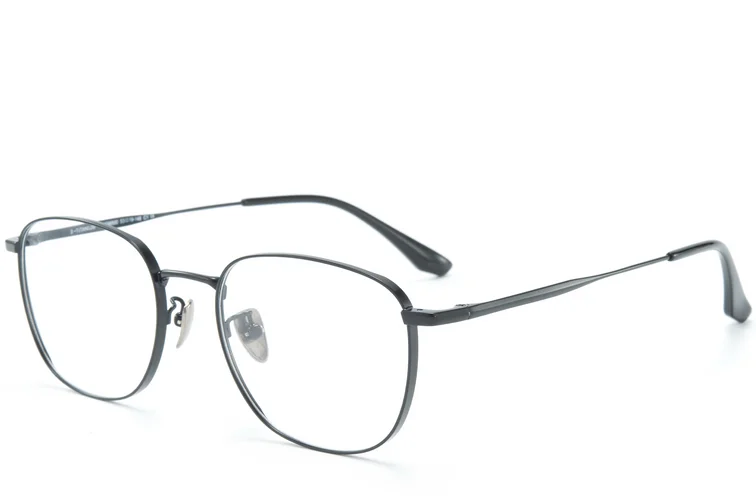 Rectangular Black Titanium Glasses #BS0218-0059