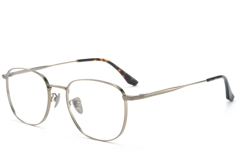 Rectangular Gray Titanium Glasses #BS0218-0061