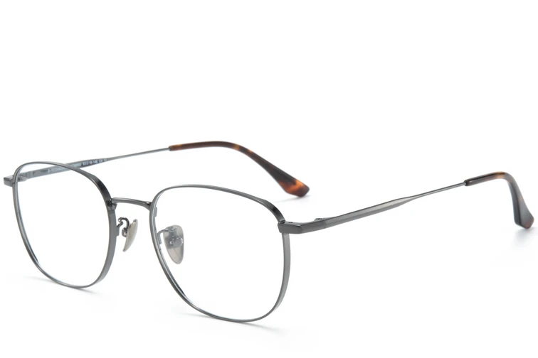 Rectangular Gray Titanium Glasses #BS0218-0062