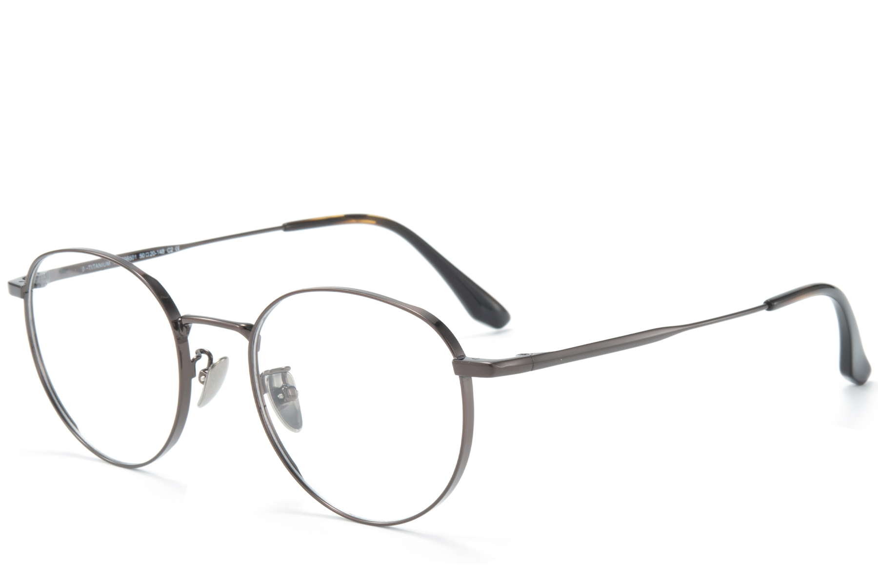 Oval Brown Titanium Glasses #BS0218-0065