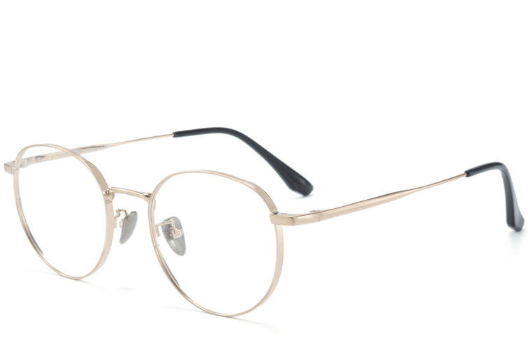 Ovale gouden titanium glazen #BS0218-0068