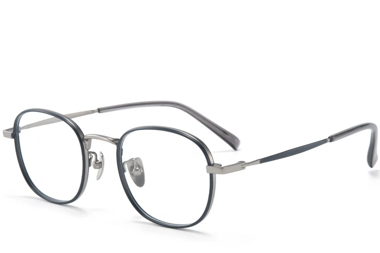 Rectangular Gray Titanium Glasses #BS0218-0094