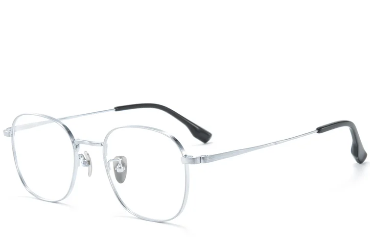 Rectangular Silver Titanium Glasses #BS0218-0110