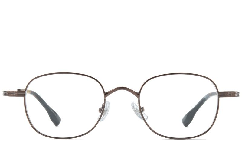 Rectangular Brown Titanium Glasses #BS0218-0117