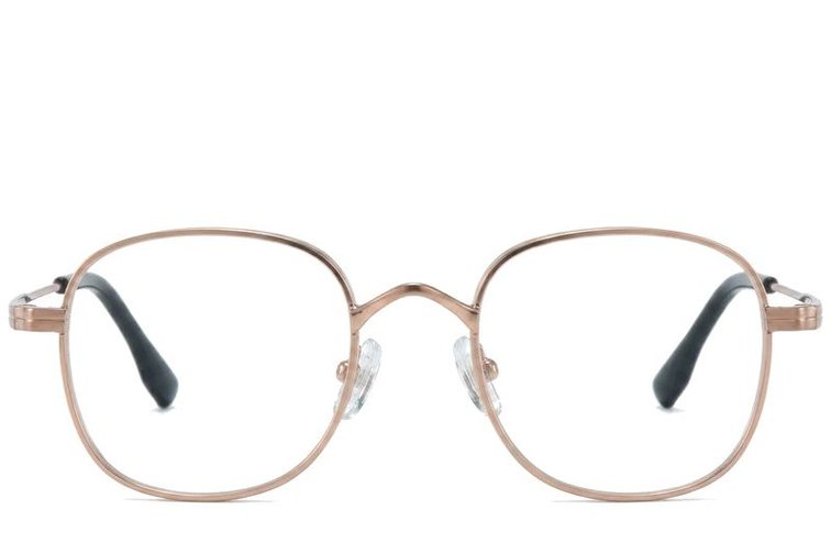 Rectangular Golden Titanium Glasses #BS0218-0120