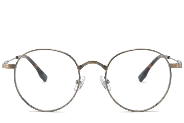 Ronde bruine titanium bril #BS0218-0123